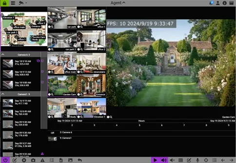 Agent DVR live view with rotating focus camera and tripwires Agent DVR live view with rotating focus camera and tripwires